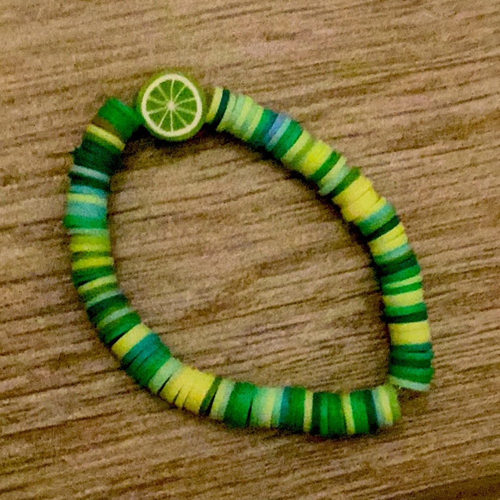 Clay bead bracelet